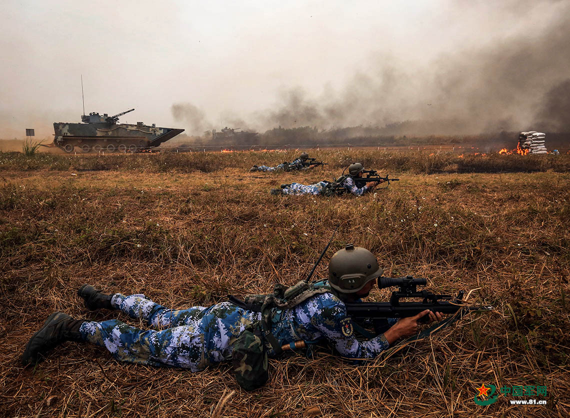 中国海军陆战队在青岛赢了“战斗民族”_军事_环球网