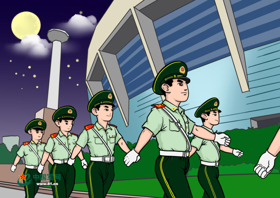 部队拉练系列漫画|插画|商业插画|王敬贺 - 原创作品 - 站酷 (ZCOOL)