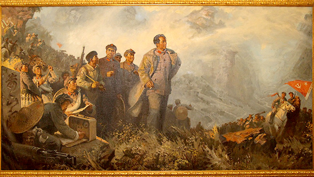 土地革命时期油画图片