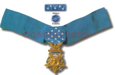 资料图：美国陆军荣誉勋章。