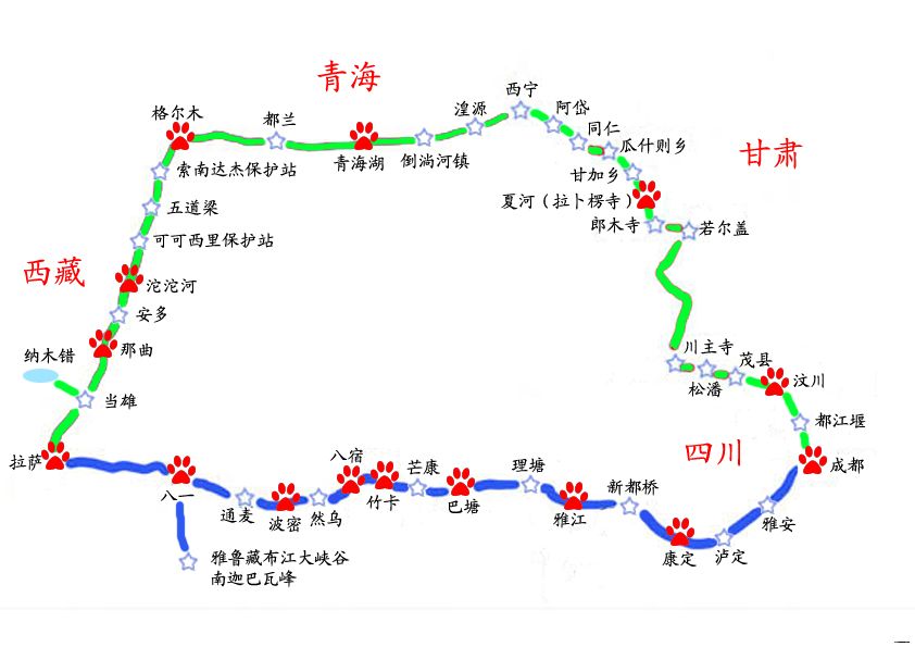 浙中川藏线路线图图片