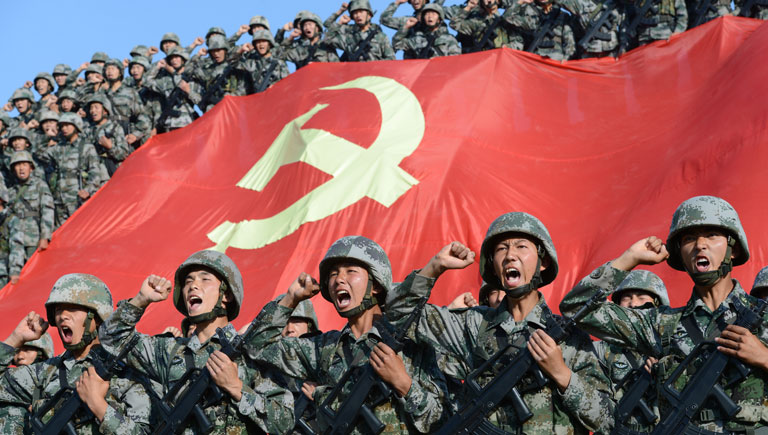 中国党旗 军旗图片